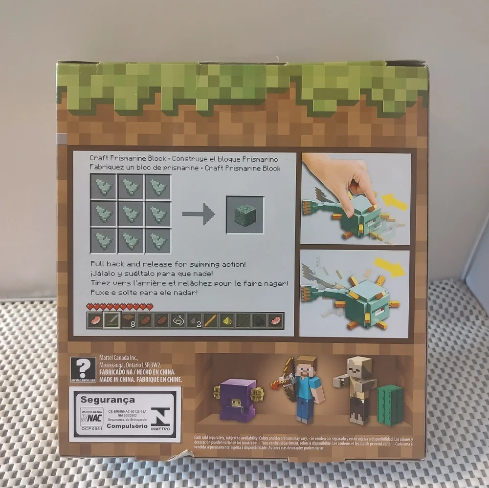 Minecraft Guardian Craft Prismarine Block NWT 2018 Figures NWT